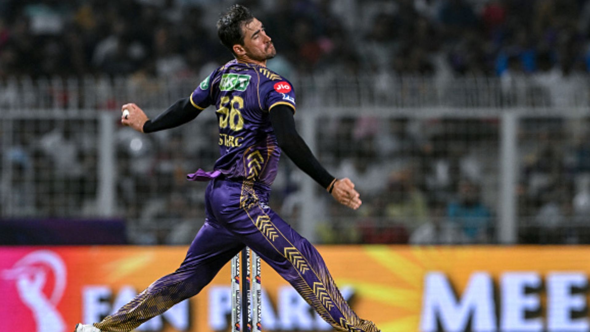 KKR pacer Mitchell Starc. (PC: Getty).