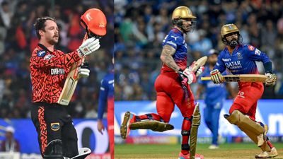 IPL 2024 Orange Cap: Travis Head takes big leap after robust ton while Dinesh Karthik, Faf Du Plessis storm into top 10 despite RCB's loss From left: SRH's Travis Head and RCB's Faf Du Plessis and Dinesh Karthik in this frame. (Getty)