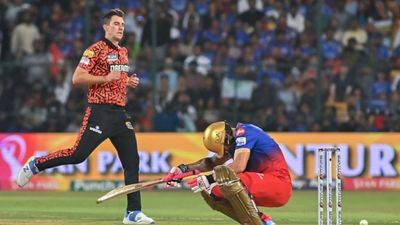 'Everyone is terrified..before they even walked out': Pat Cummins addresses SRH and passes subtle warning to rest of the teams Pat Cummins during RCB vs SRH match (credit: Getty Images)