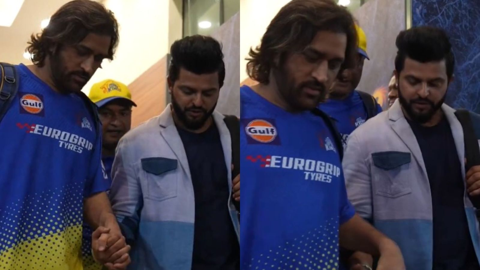 Suresh Raina reveals unheard conversation with MS Dhoni when he helped former CSK teammate walk after MI clash Suresh Raina helped MS Dhoni walk (credit: Twitter screen grab)