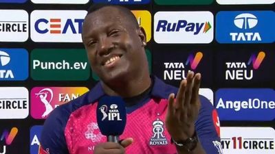'For last 12 months I have been whispering in Sunil's ear': Rovman Powell hints at Narine's inclusion in T20 World Cup squad despite latter's reluctance Rajasthan Royals' Rovman Powell talking to the broadcasters (Screengrab: X)