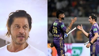 WATCH: Shah Rukh Khan enters dressing room to motivate Gautam Gambhir and KKR team after loss against RR KKR co-owner Shah Rukh Khan (L), Kolkata Knight Riders' captain Shreyas Iyer (2L) and mentor Gautam Gambhir. (Screengrab: X)