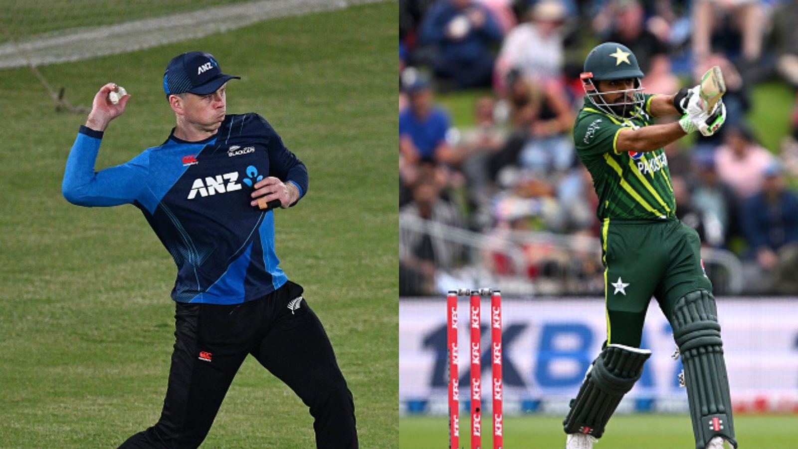 PAK vs NZ 1st T20I Live Streaming: When and where to watch Pakistan vs New Zealand match online in India? Know all details here Michael Bracewell and Babar Azam in frame (credit: Getty Images)