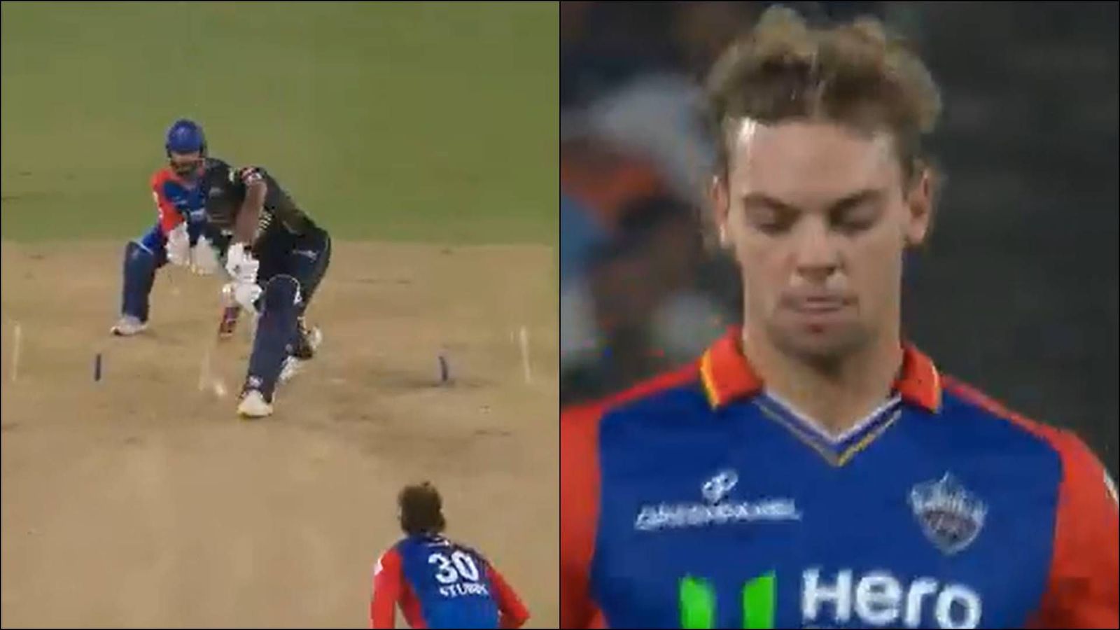 Watch | 'Chorna nahi hai isko, pakad ke daalta raho': Rishabh Pant gives instructions in Hindi to Tristan Stubbs, next ball he gets a wicket Tristan Stubbs bowls to Shahrukh Khan (Screengrab: X)