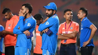 Rohit Sharma's big statement on reports of opening with Virat Kohli in T20 World Cup 2024, says 'unless you don’t hear from me...' File Photo: India's Virat Kohli (left) and Rohit Sharma cut dejected figures following their defeat in ODI World Cup 2023 final against Australia on November 19. (Getty)