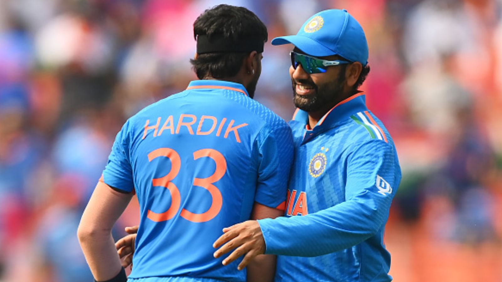 Rohit Sharma clear cut stance on Hardik Pandya's alternatives for T20 World Cup, says 'Shivam Dube and Washington Sundar are not..' India skipper Rohit Sharma (right) and star all-rounder Hardik Pandya in this frame. (Getty)
