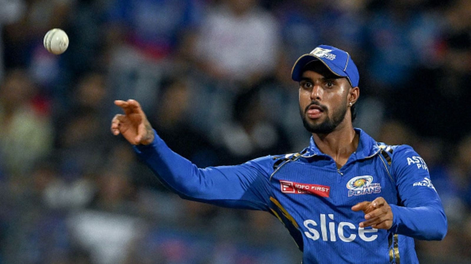 WATCH - Tilak Varma's kind gesture towards two Punjab Kings' fans wins hearts, gifts his gloves to young girls after PBKS vs MI match Tilak Varma in the frame (credit: Getty Images)
