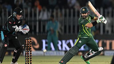 PAK vs NZ: Mohammad Rizwan breaks Virat Kohli and Babar Azam's record, becomes fastest to 3,000 T20I runs Mohammad Rizwan plays a shot against New Zealand (Getty Images)