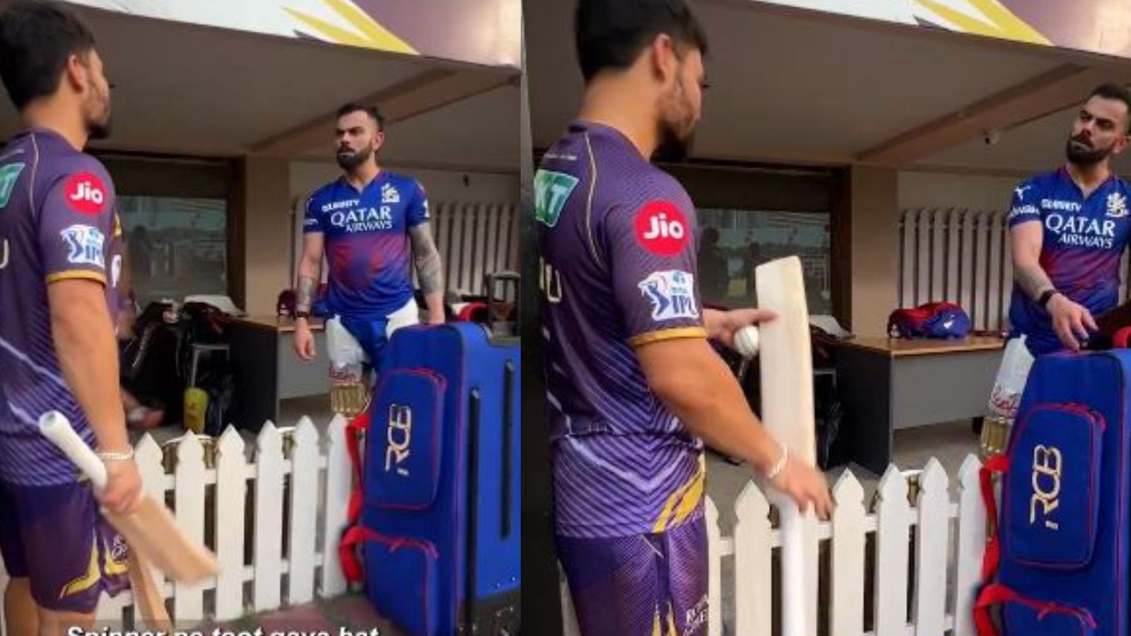 'Mera bat tod diya tune...' — Virat Kohli grills Rinku Singh ahead of high-octane drama between KKR and RCB, Watch viral video 'Mera bat tod diya tune...' — Virat Kohli grills Rinku Singh ahead of high-octane drama between KKR and RCB, Watch viral video