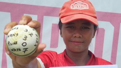 17-year-old Indonesian bowler takes 7 wickets without conceding a run to break world records with spectacular spell against Mongolia Indonesian women’s team cricket bowler Rohmalia Rohmalia. (Photo Courtesy: X)