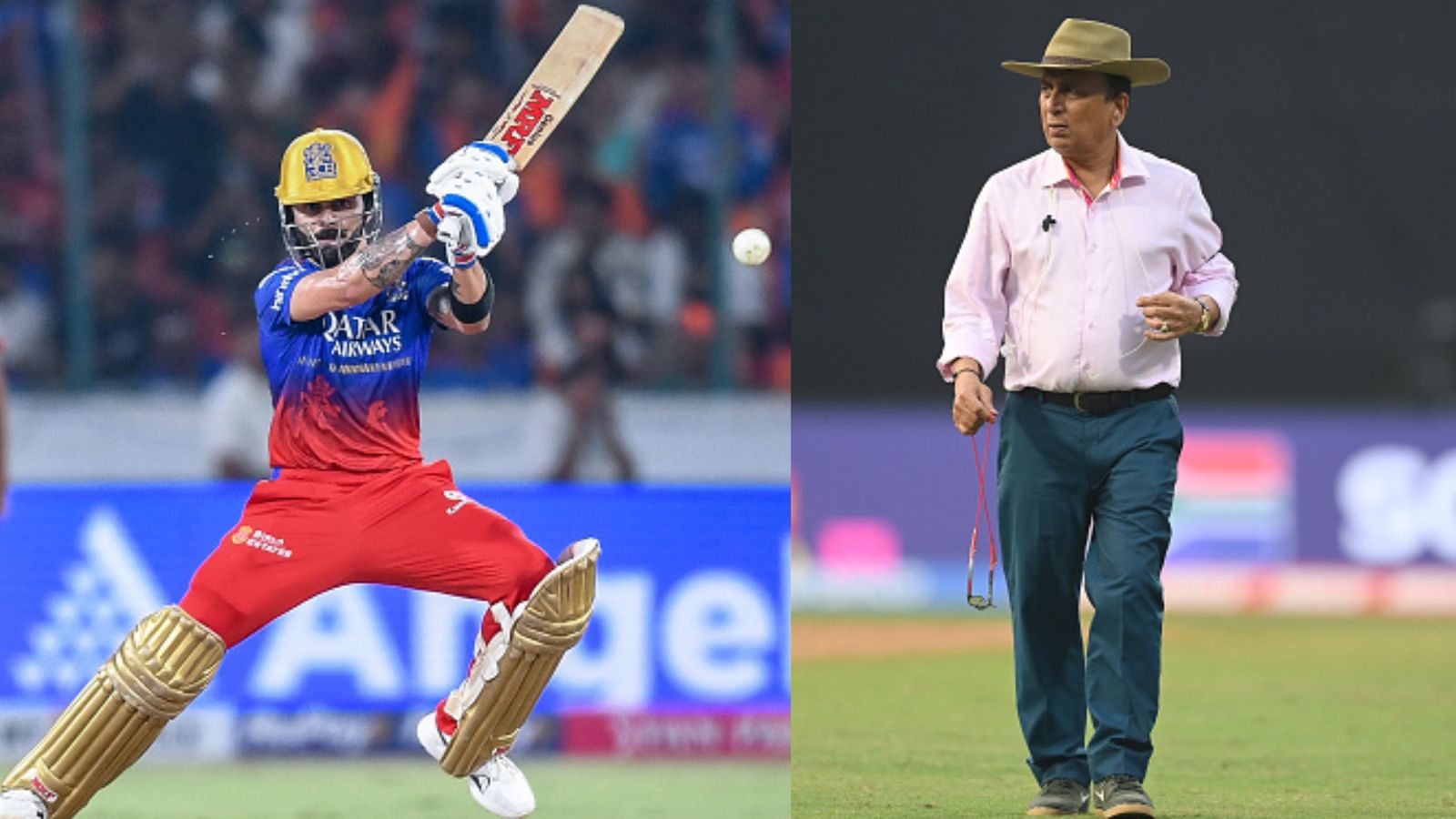 ‘He seemed to have lost touch…’: Sunil Gavaskar slams Virat Kohli’s sloth-paced knock during SRH vs RCB's IPL 2024 clash RCB's superstar batter Virat Kohli (left) and cricket legend Sunil Gavaskar in this frame. (Getty)