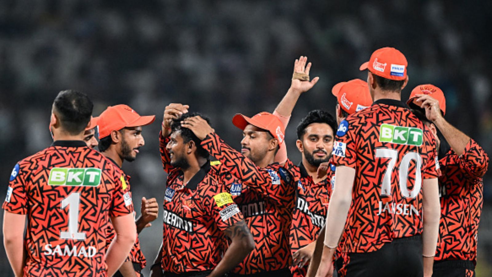 IPL 2024, Purple Cap: SRH's star bowler nudges Mustafizur Rehman out of top 5, Bumrah continues to reign supreme Sunrisers Hyderabad's players celebrates with each other in this frame. (Getty)