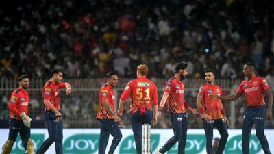 IPL 2024 Points Table: Punjab Kings leave Mumbai Indians behind after pulling off historic chase, KKR unaffected despite defeat Punjab Kings' players celebrate after the dismissal of Kolkata Knight Riders' captain Shreyas Iyer during their IPL 2024 clash on April 26. (Getty)