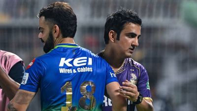 Gautam Gambhir strongly reacts to debate around Virat Kohli's strike rate in IPL 2024 ahead of T20 World Cup, says 'when you lose...' RCB's player Virat Kohli and KKR's mentor Gautam Gambhir greet each other. (Getty)