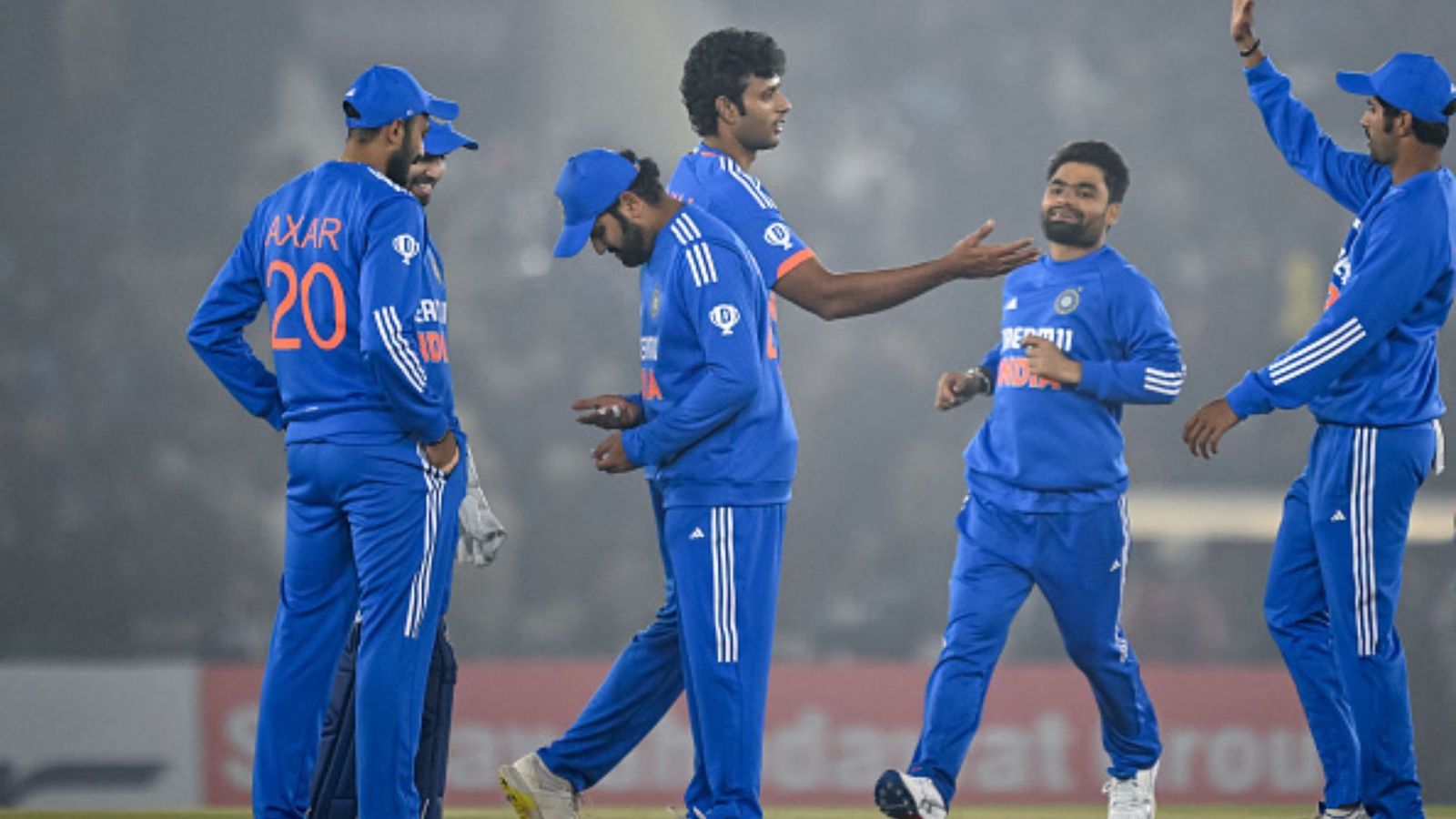 Dynamic batter, who hit 5 sixes in an over twice may get surprise call-up to India's T20 World Cup squad; know here India's Shivam Dube (C) celebrates with teammates after taking the wicket of Afghanistan's captain Ibrahim Zadran. (Getty)