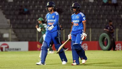 Dayalan Hemalatha goes berserk in rain-hit T20I with unbeaten 24-ball 21 as India beat Bangladesh to take 2-0 lead Smriti Mandhana and Dayalan Hemalatha after rain interrupts second T20I (BCCI Women, X)