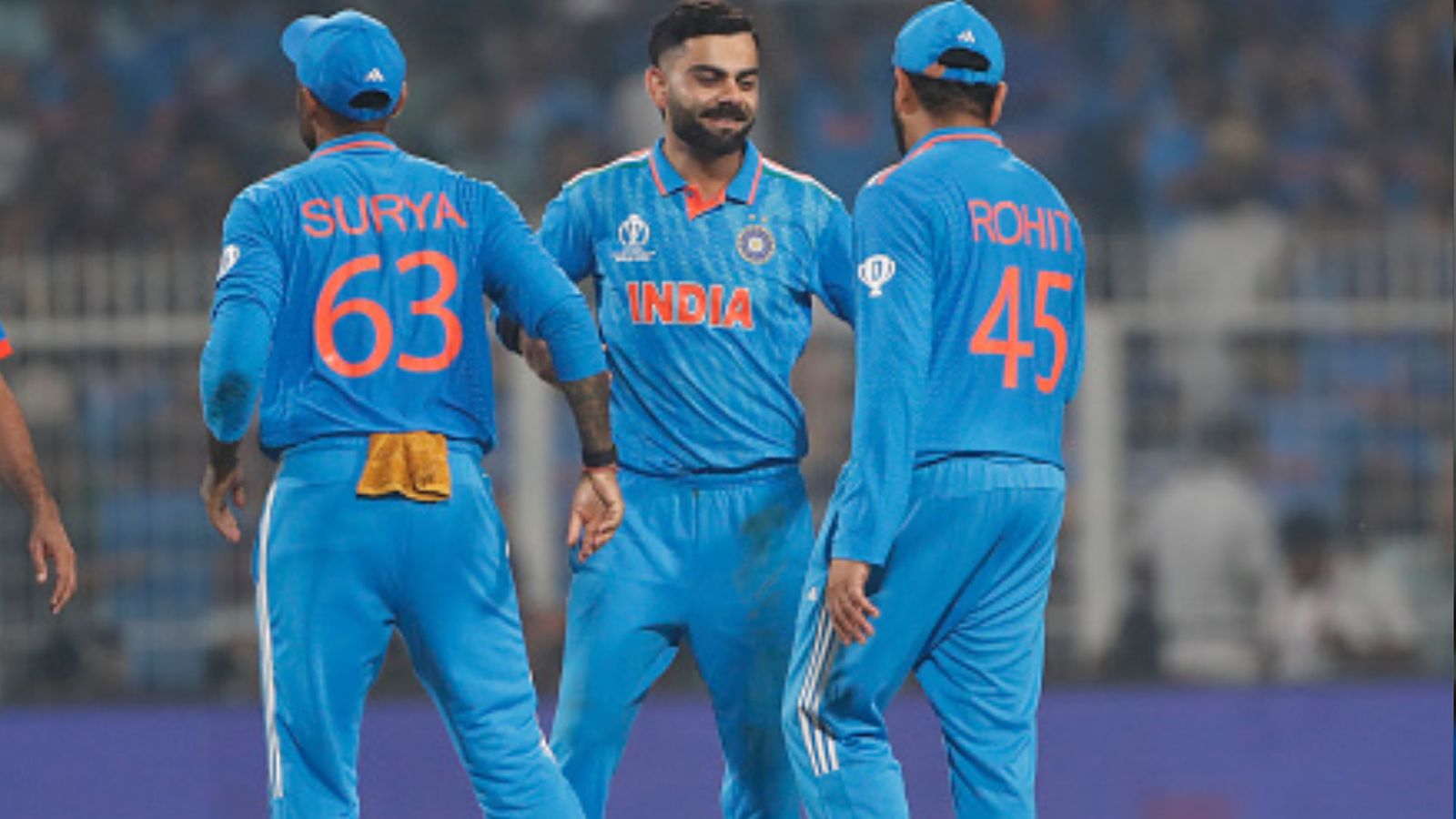 Rohit Sharma-led Team India to leave IPL 2024 midway to depart for US for T20 World Cup 2024? Here comes the big update India's star players Suryakumar Yadav (left), Virat Kohli (centre) and captain Rohit Sharma in this frame. (Getty)