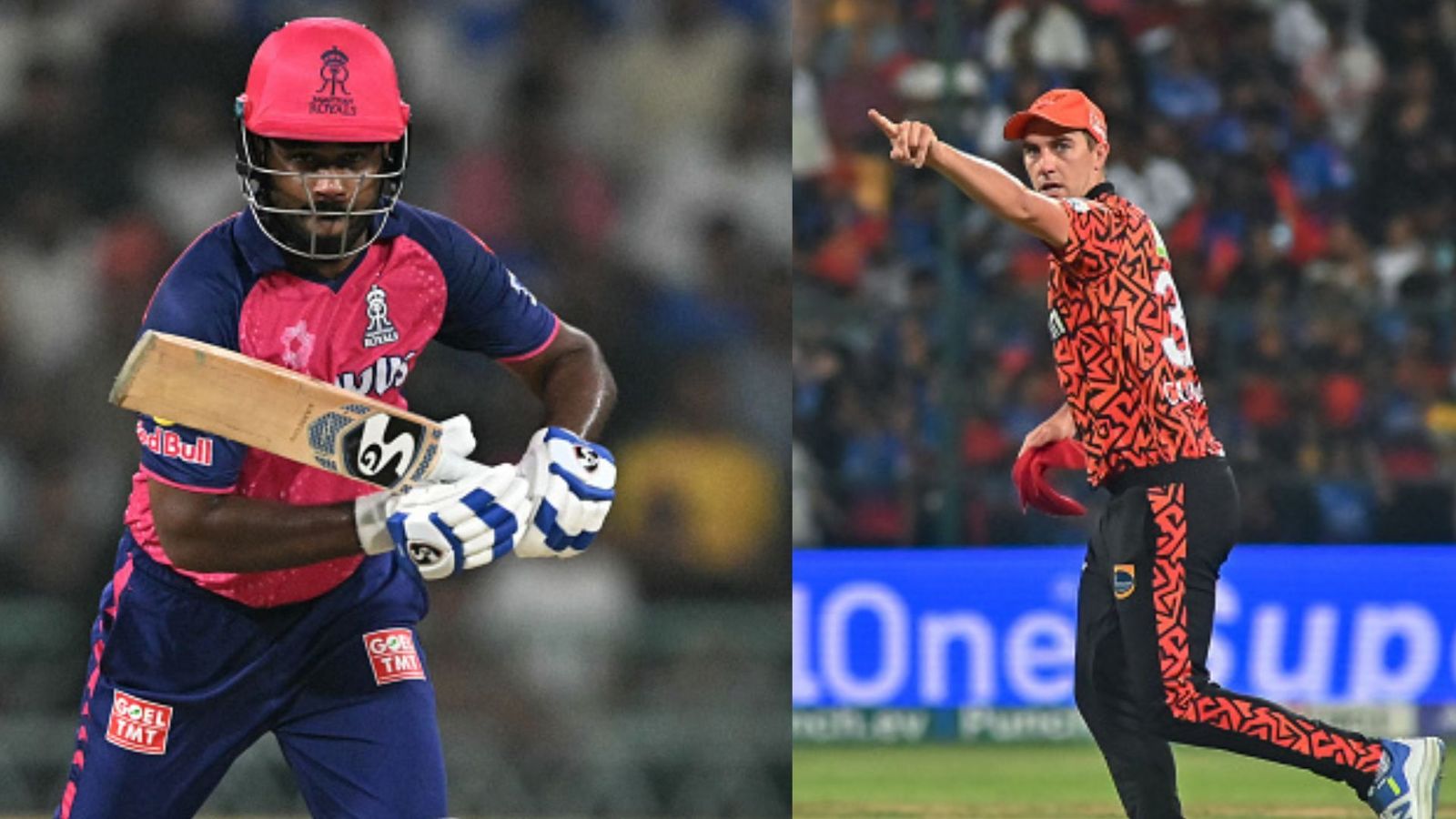 IPL 2024, SRH vs RR Live Streaming: When and where to watch Sunrisers Hyderabad vs Rajasthan Royals' match online? Rajasthan Royals' captain Sanju Samson (L) Sunrisers Hyderabad’s skipper Pat Cummins. (Getty)