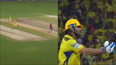 WATCH: MS Dhoni denies single to CSK's Rs 14 crore recruit in last over before getting out for first time in IPL 2024 MS Dhoni sends back Daryl Mitchell in last over (Screengrab: X, Jio Cinema)