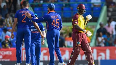 Ahead of T20 World Cup 2024, ICC bans West Indies wicketkeeper for five years over fixing charges in LPL, CPL and Abu Dhabi T10 league Devon Thomas walks off the field while Avesh Khan celebrates the wicket with skipper Rohit Sharma (File Photo: Getty Images)