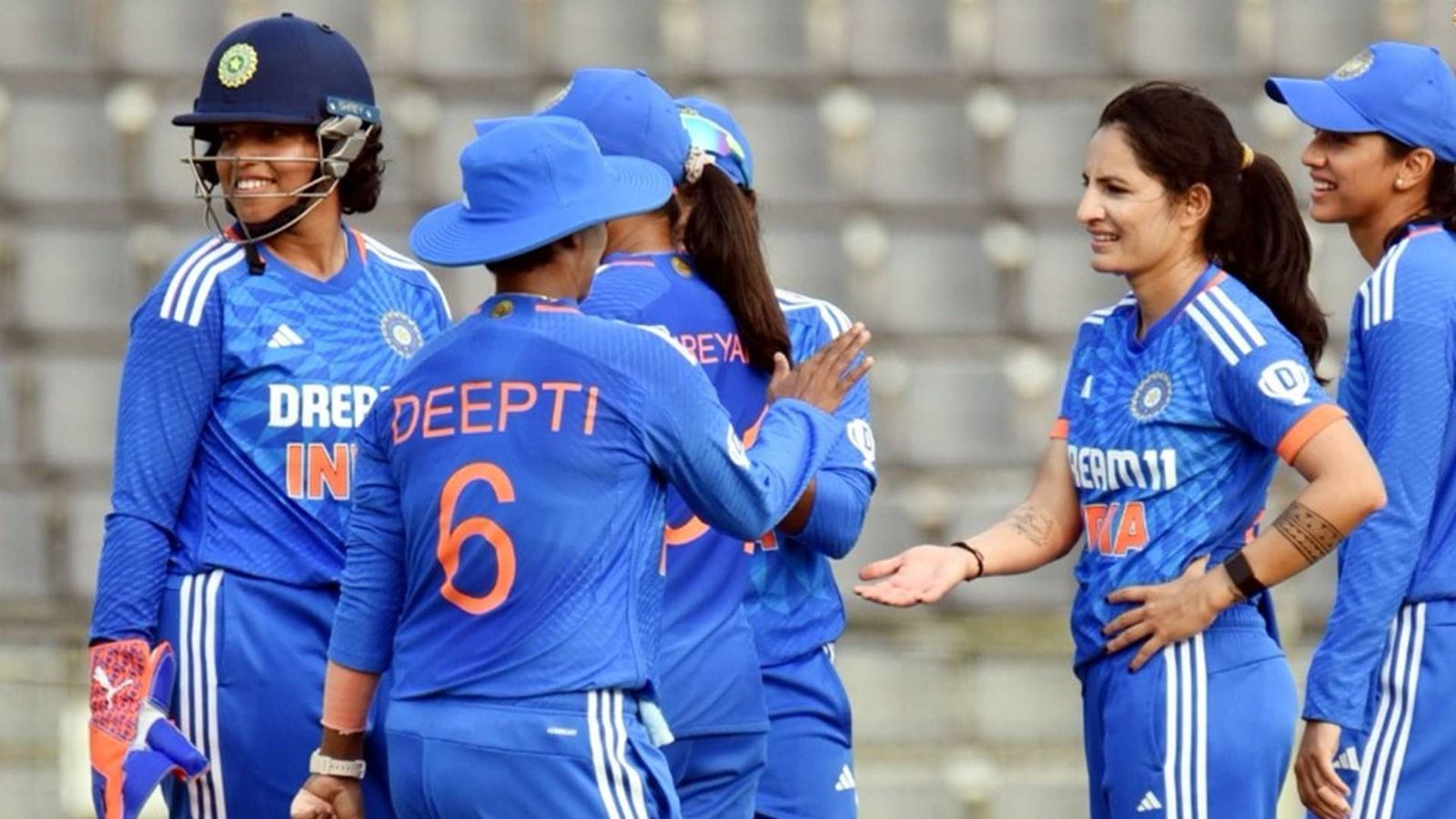 INDW vs BANW: Harmanpreet Kaur's India win three in a row against Bangladesh; Shafali Verma shines with 38-ball 51 in run chase Indian players celebrate a wicket against Bangladesh (BCCI Women, X)