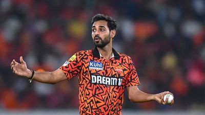 'My thought process changed when...': Bhuvneshwar Kumar reaveals how he masterminded last-ball win for SRH against RR SRH's ace pacer Bhuvneshwar Kumar in this frame. (Getty)