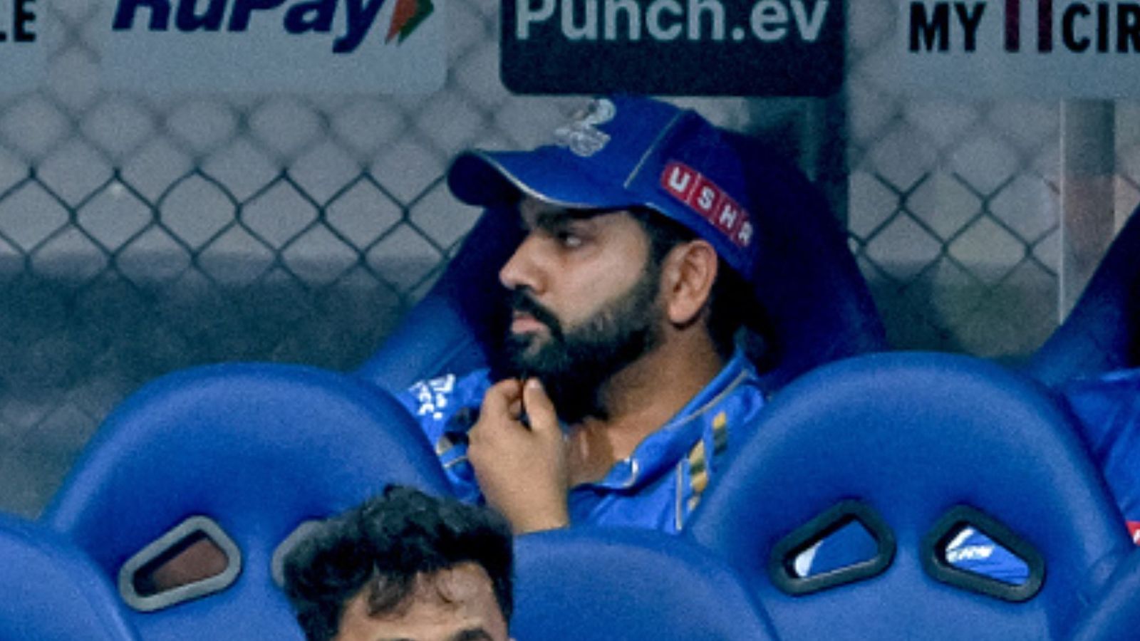 Fitness concerns for India captain Rohit Sharma ahead of T20 World Cup, Hitman's MI teammate reveals the extent of injury Rohit Sharma sitting in Mumbai Indians dugout. (PC: Getty).