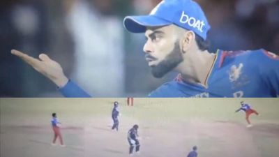WATCH: Virat Kohli gives flying kiss send off after getting rid of Shahrukh Khan with bullseye run out during RCB vs GT clash Virat Kohli gave a flying kiss send off to Shah Rukh Khan after running him out during RCB vs GT clash. (Screengrab-X)