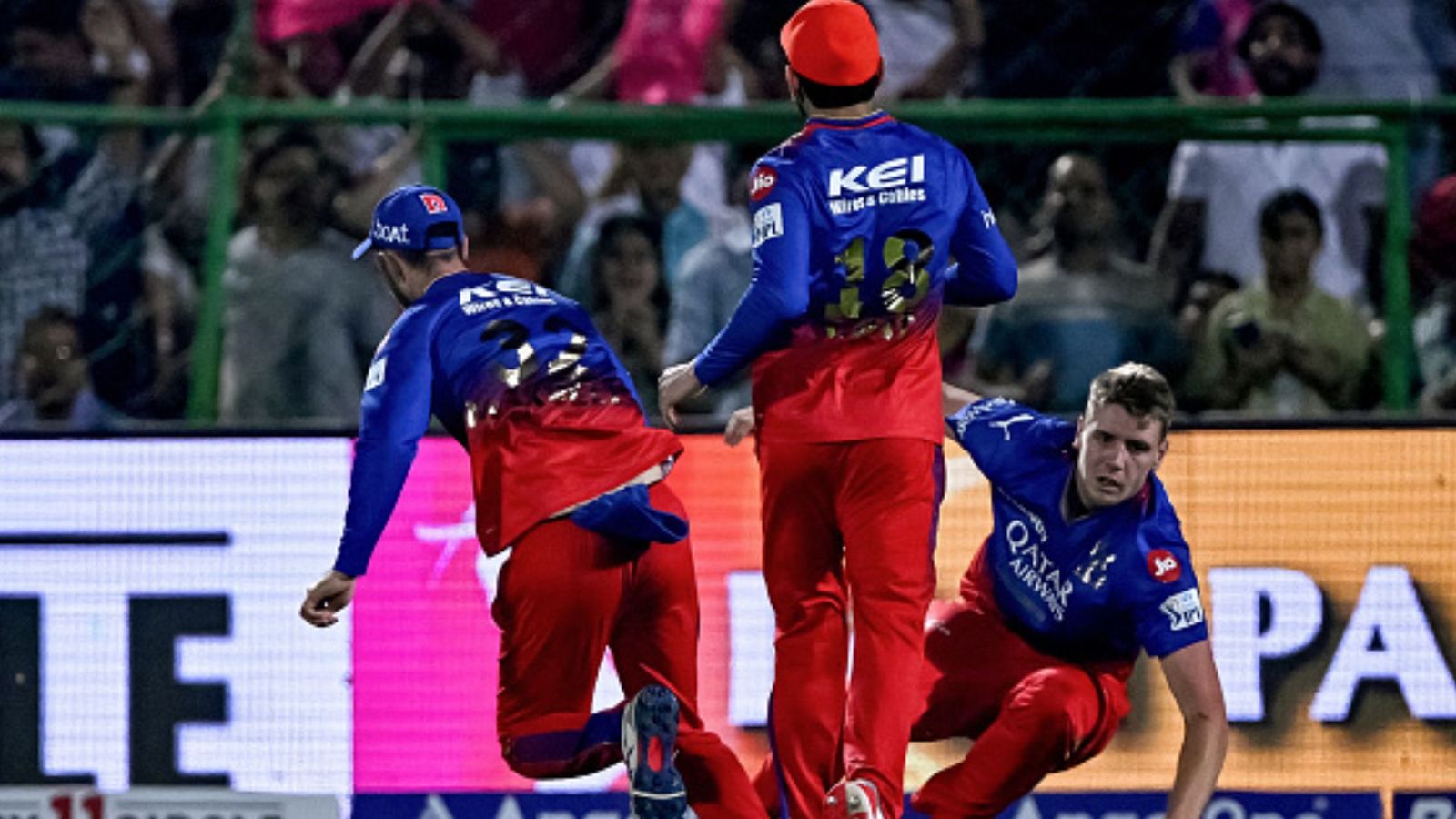 IPL 2024: Parthiv Patel's surprising 'he is the most overrated player in history' statement on RCB's superstar sets the internet ablaze Glenn Maxwell, Virat Kohli and Cameron Green. (PC: Getty).