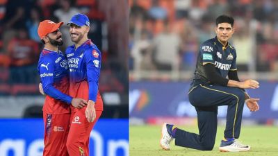 IPL 2024 Points Table: RCB jumps 3 spots and stakes claim at 7th, GT slides to 9th position; check here (L-R) RCB's batter Virat Kohli, RCB skipper Faf du Plessis and GT's captain Shubman Gill. (Getty)