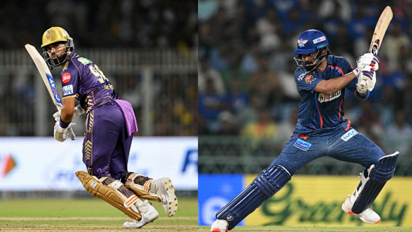 IPL 2024, LSG vs KKR: KL Rahul brings back 25-yr-old in place of Mayank Yadav in Lucknow's playing XI against high-flying Kolkata KKR skipper Shreyas Iyer (left) and LSG captain KL Rahul. (Getty)