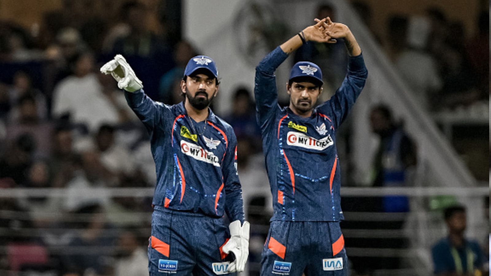 'When you are chasing a big total...': KL Rahul calls out LSG's 'overall poor performance' after crushing defeat against KKR Lucknow Super Giants' wicketkeeper and captain KL Rahul (L) gestures during the IPL 2024 match against Mumbai Indians at the Ekana Cricket Stadium in Lucknow on April 30. (Getty)