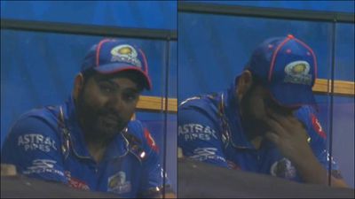 WATCH: Dejected Rohit Sharma gets emotional in dressing room after fifth consecutive low score in IPL 2024 MI opener Rohit Sharma in the dressing room (Screengrab: X)