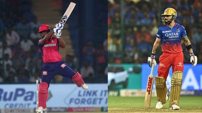 IPL 2024 Orange Cap: Sanju Samson storms back into top 3 after valiant knock against DC, Virat Kohli dancing on pinnacle RR skipper Sanju Samson (left) and RCB's superstar batter Virat Kohli in this frame. (Getty)