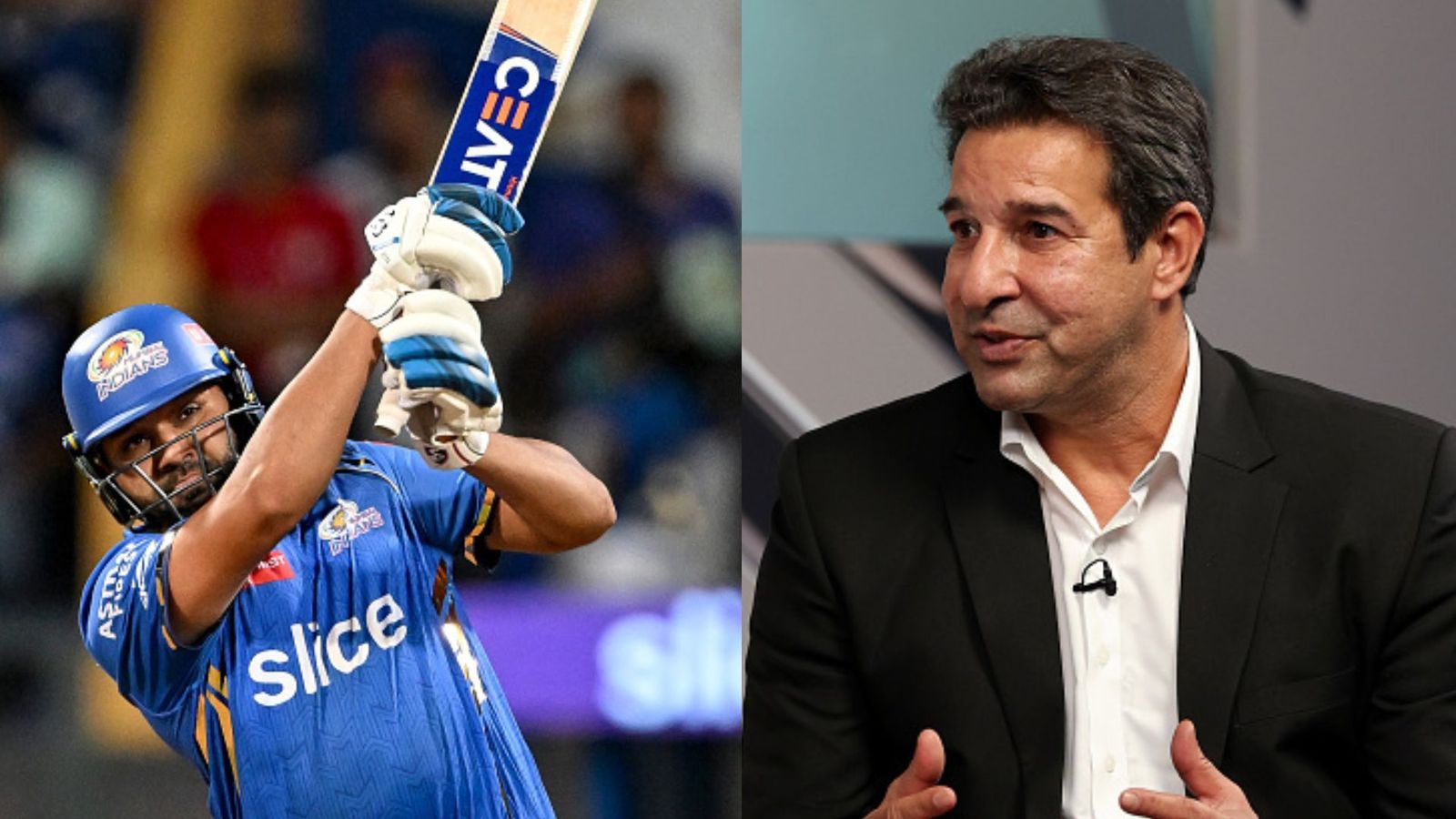 'Rohit Sharma won’t be at Mumbai Indians next season': Wasim Akram wishes to see him join KKR Mumbai Indians' Rohit Sharma (L) and Legendary Pakistan captain Wasim Akram. (Getty)