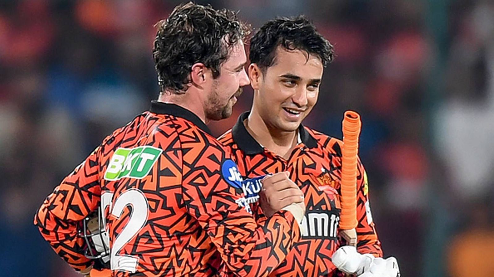 Sunrisers Hyderabad's record-breaking run chase knocks one team out of IPL 2024 playoff race and it’s not the 10th place side Travis Head and Abhishek Sharma after finishing the run chase in under 10 overs (Getty Images)