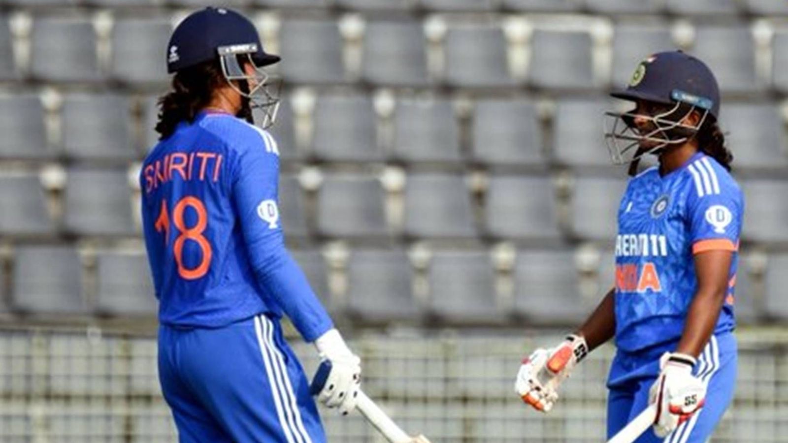 Harmanpreet Kaur's India make it five in a row as Bangladesh lose 5th T20I by 21 runs despite best batting display in series Smriti Mandhana and Dayalan Hemalatha in action (Photo Courtesy: BCCI, X)