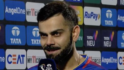 'I know I need to take risks. Takes more conviction to remove the thought 'what if I get out?': Virat Kohli accepts constructive criticism around his strike rate Virat Kohli in the post-match presentation (Screengrab: X)