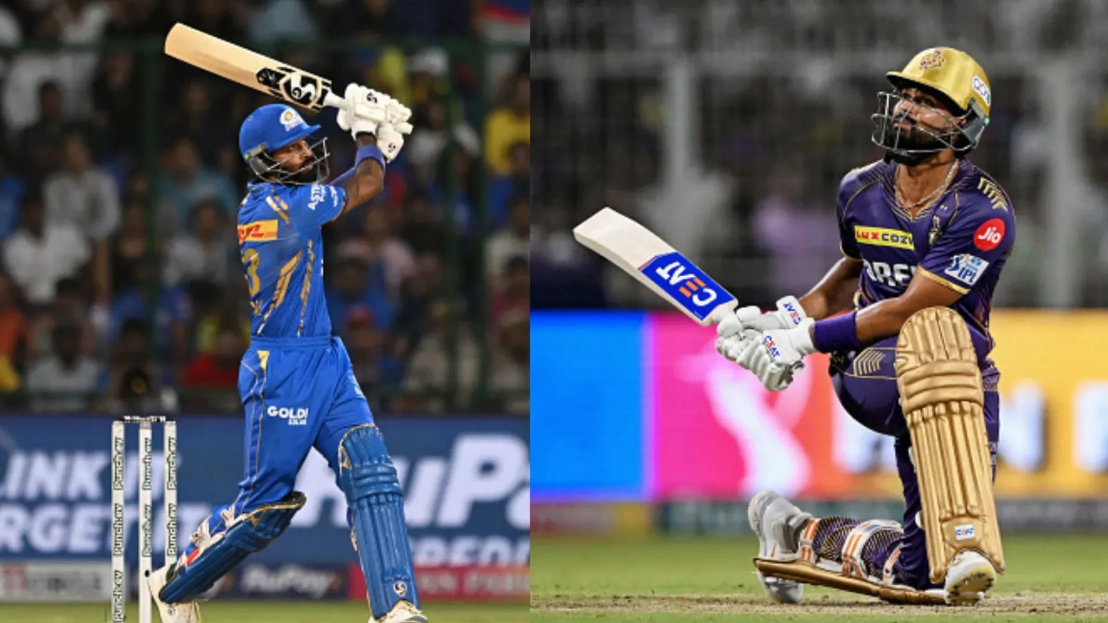 IPL 2024, KKR vs MI Live Streaming: When and where to watch Kolkata Knight Riders vs Mumbai Indians' match online? MI skipper Hardik Pandya (left) and KKR captain Shreyas Iyer in this frame. (Getty)
