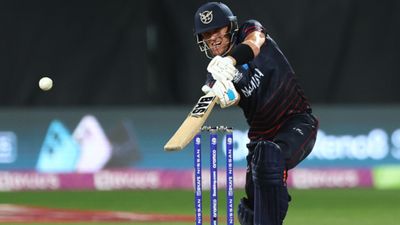 Namibia announce 16-member squad for T20 World Cup 2024, snub fastest T20I centurion Namibia captain Gerhard Erasmus in action in this frame. (Getty)