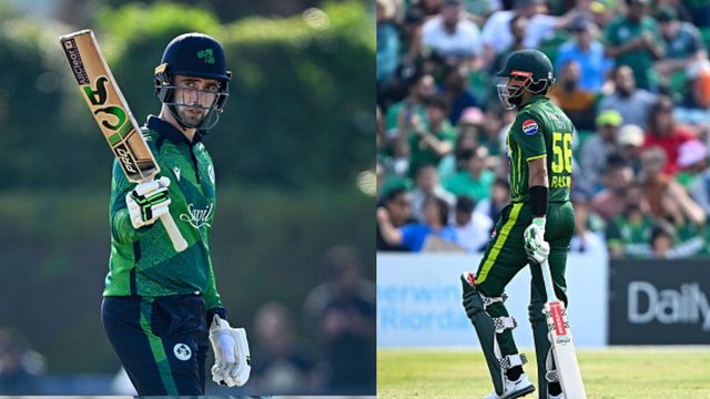 IRE vs PAK: Pakistan get a reality check before T20 World Cup as Ireland stun Babar Azam's brigade for the first time in T20Is Ireland's Andrew Balbirnie (left) and Pakistan's Babar Azam in this frame. (Getty)