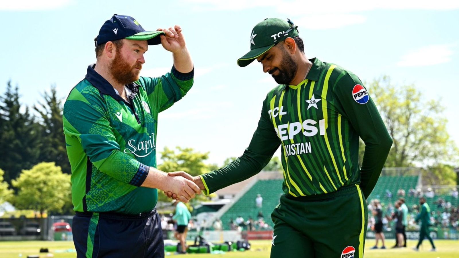 'You come here from Pakistan, flattest pitches in world': Ireland Captain Paul Stirling trolls Babar Azam-led side after winning 1st T20I Paul Stirling and Babar Azam in frame (Twitter)