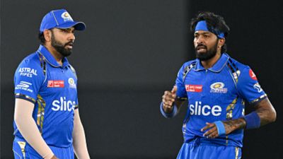 'Hardik Pandya wouldn't be in India's T20 World Cup squad if Rohit Sharma...': WC-winning captain's bold remark amidst MI duo's rift talks MI captain Hardik Pandya (left) and star batter Rohit Sharma in this frame. (Getty)