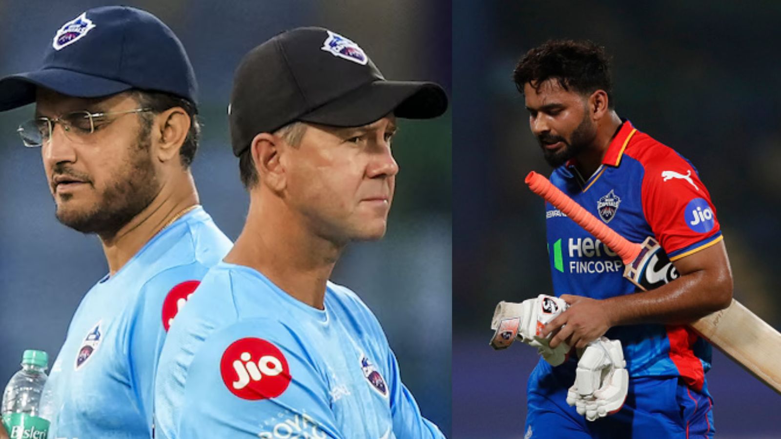 How Sourav Ganguly, Ricky Ponting's arguments couldn't save Rishabh Pant from one-match ban ahead of DC's crucial clash against RCB From Left: DC's Director of Cricket Sourav Ganguly, head coach Ricky Ponting and captain Rishabh Pant in this frame. (Getty)