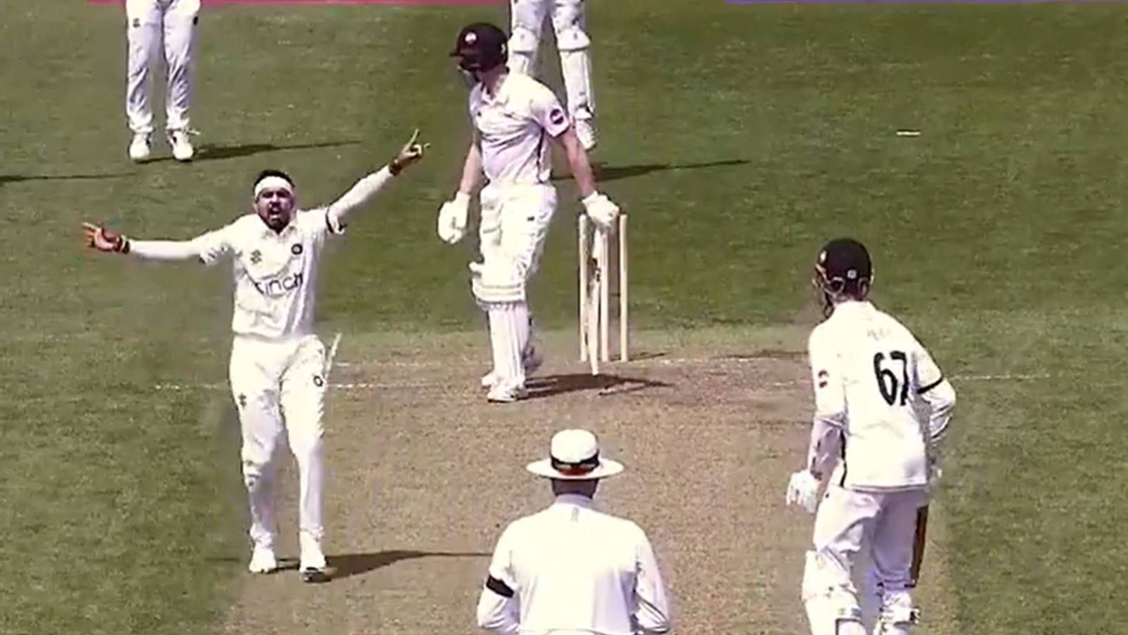 Watch: Siddarth Kaul bags five-wicket haul on County debut for Northamptonshire, stays true to his statement before joining the side Siddarth Kaul appeals on his County debut (Screengrab: X)