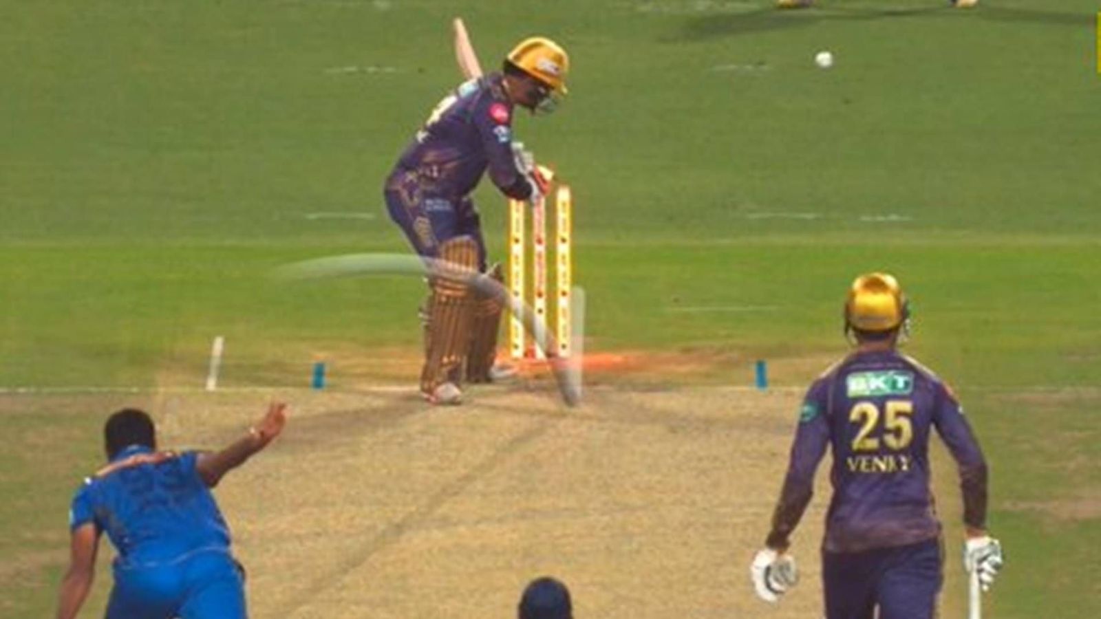 Sunil Narine achieves unwanted record after getting bowled for golden duck by Jasprit Bumrah Sunil Narine gets bowled by Jasprit Bumrah (Screengrab: X)