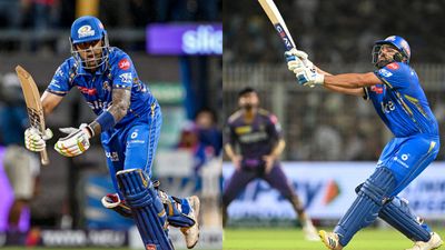 Not Hardik Pandya, Virender Sehwag blames Rohit Sharma, Suryakumar Yadav for loss against KKR, says 'can’t have ego when you come to bat' Suryakuamr Yadav and Rohit Sharma in frame (Getty)