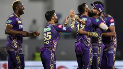 BCCI slaps KKR star with hefty fine despite big win against Mumbai Indians KKR teammates in frame (Getty)