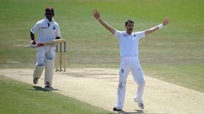 'It's sad to see him go, but....': West Indies' star pacer lauds James Anderson for announcing retirement James Anderson appeals against Kemar Roach (File Photo: Getty Images)