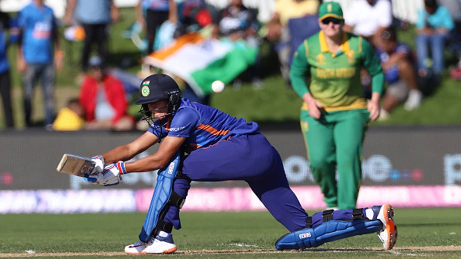 Schedule for India's home series against South Africa announced, historic Test to be played in Chennai Harmanpreet Kaur plays a sweep shot against South Africa (File Photo: Getty Images)